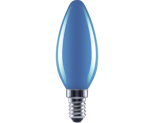 Ampoule flamme LED FLAIR C35 E14/2W bleu