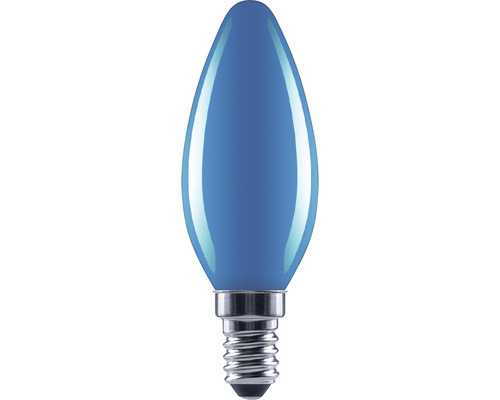 Ampoule flamme LED FLAIR C35 E14/2W bleu Ampoule bougie bleue avec culot E14