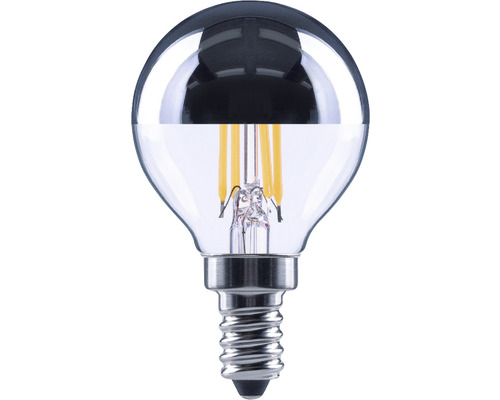 FLAIR LED Kopfspiegellampe Tropfen G45 silber E14/4W(34W) 380 lm 2700 K warmweiss