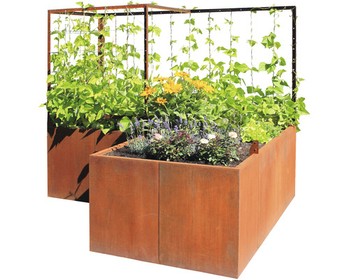 palatino Kit de jardinière surélevée 200x100x183 cm marron