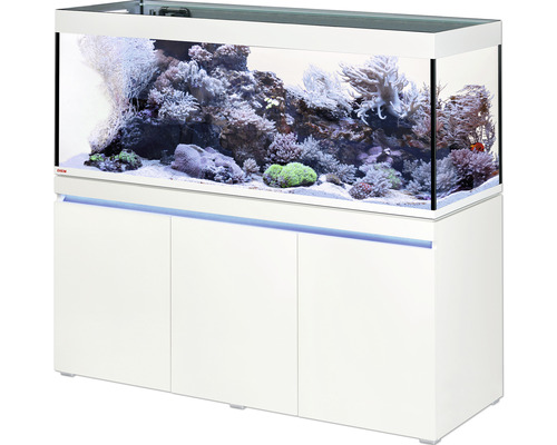 Kit complet d'aquarium EHEIM incpiria 530 reef avec pompe d'alimentation et meuble bas éclairé alpin