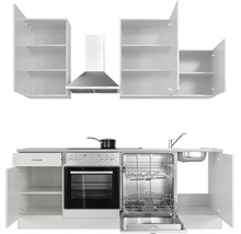 Cuisine complète avec appareils Flex Well Wito 220 cm couleur de façade blanc - couleur du corps blanc 00008213