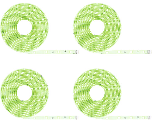 Quatre bandes LED enroulées