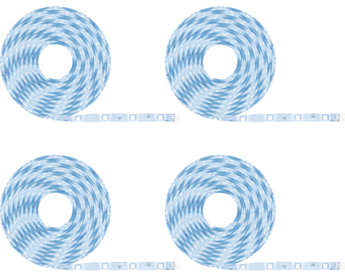 Quatre bandes LED enroulées