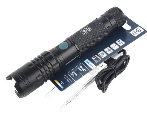 Lampe de poche Lumak Pro avec 1500 lumens et câble de charge