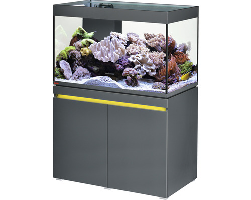 Kit complet d'aquarium EHEIM incpiria 330 reef avec pompe d'alimentation et meuble bas éclairé graphite