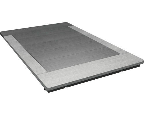 Lame de terrasse en bois avec cadre