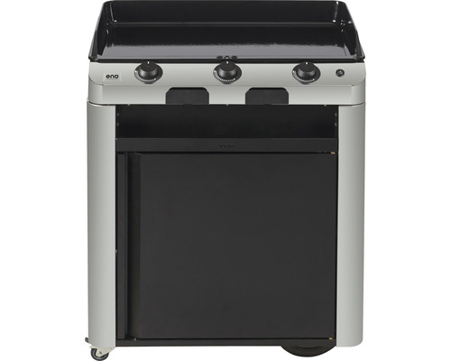 Eno Holzkohlegrillwagen mit drei Brennern und Schrank