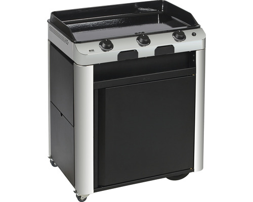 Gasgrillwagen mit Grillplatte und Unterschrank