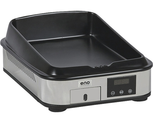 Plancha électrique en acier inoxydable avec affichage numérique