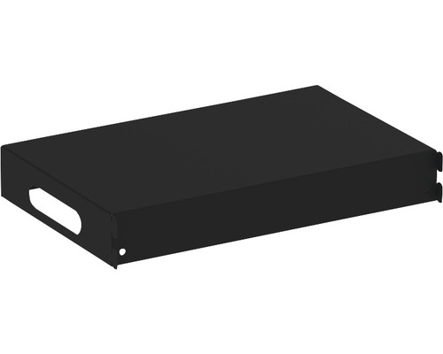 Boîtier métallique noir avec poignée