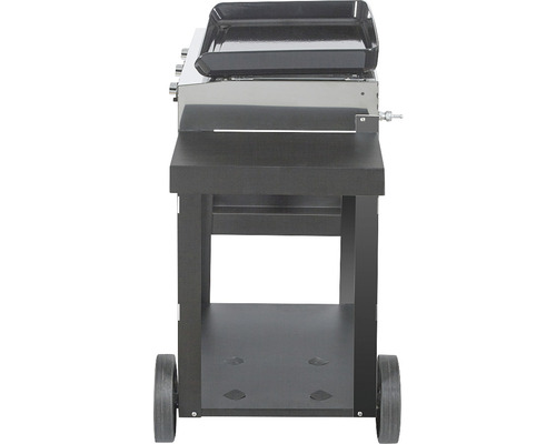 Chariot de barbecue avec étagères et roues