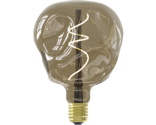 Dekorative LED-Glühbirne mit Goldfassung und gewundenem Glühfaden