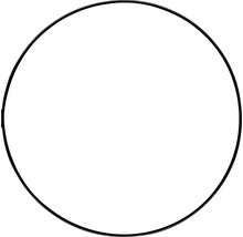 Metall Ring Lafiora Ø 50 cm schwarz