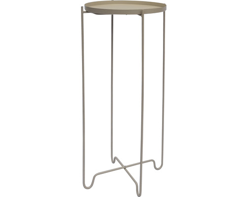 Table d''appoint avec plateau rond et structure en métal