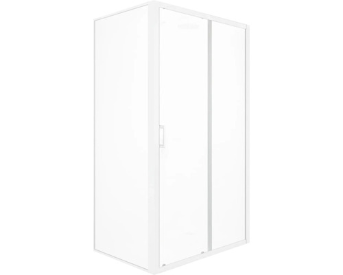 Cabine de douche avec porte coulissante et cadre