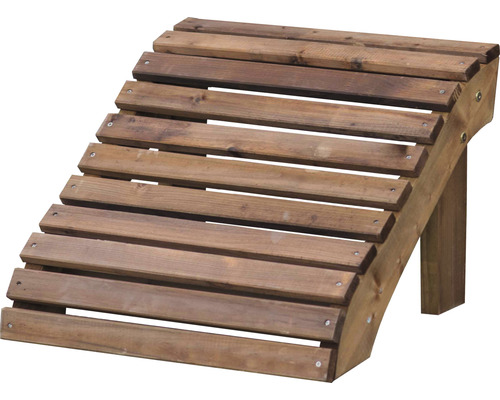 Fussstütze für Single Relaxstuhl Holz 55 x 55 x 38 cm Holz braun