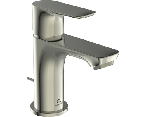 Mitigeur de lavabo Ideal Standard Connect Air silver storm brossé A7014GN Robinet de lavabo avec le logo Ideal Standard