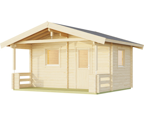 Maison de jardin en bois avec porte et fenêtre