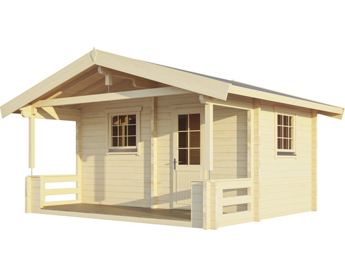 Maison de jardin en bois avec fenêtre et porte