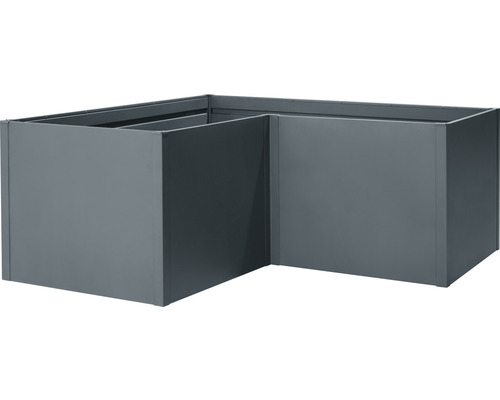 Jardinière d''angle surélevée en métal