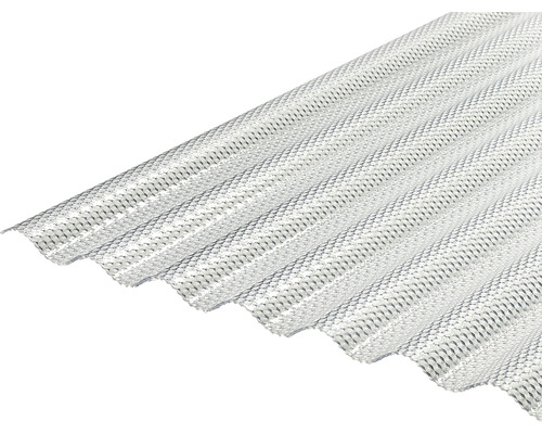 Plaque ondulée PVC PRISMA Sinus 76/18 transparente 4000x900x2,5 mm Plaque translucide en plastique