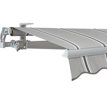 Vue détaillée d''un store rayé