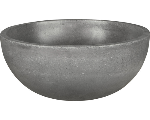 Graue Pflanzschale aus Beton