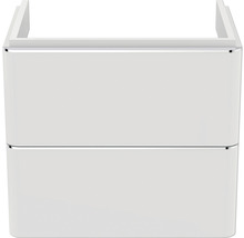 Weißer Waschtischunterschrank mit zwei Schubladen für das Badezimmer