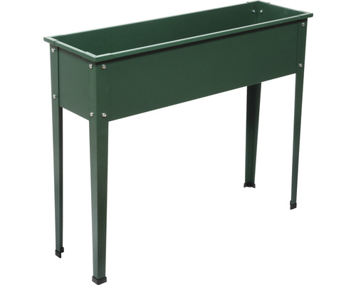 Jardinière surélevée en métal avec quatre pieds