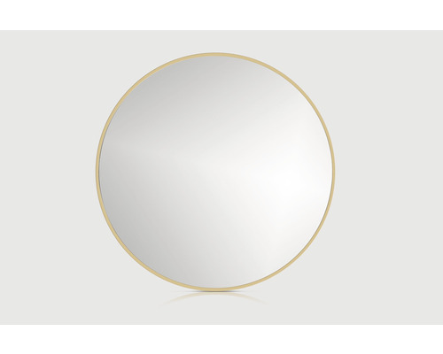 Rahmenspiegel Cordia Round Line BxHxT 100x100x2 cm gold