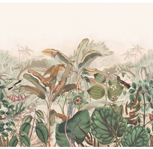 Papier peint panoramique intissé 543667 Curiosity jungle terre cuite 6 pces 318 x 300 cm