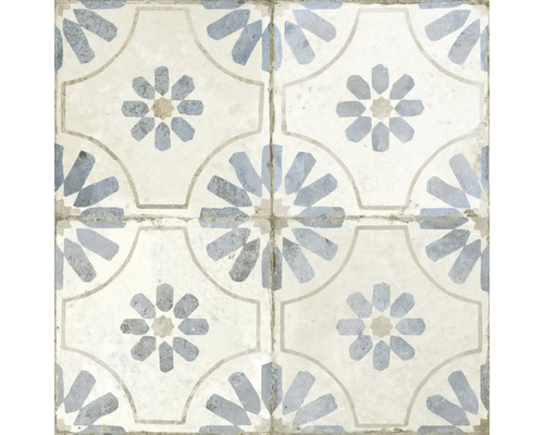 Fliesenmuster mit Blumenornament