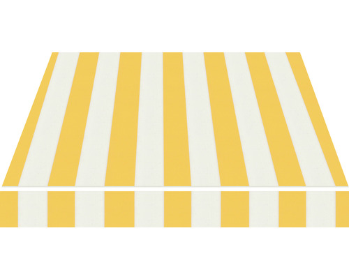 Gelb gestreifter Markisenstoff