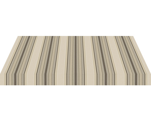 Beige gestreifte Markise