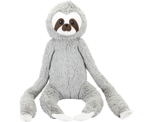 Beeztees Hundespielzeug Faultier Mees XL grau 80 cm x 30 cm x 20 cm Graues Faultier Stofftier