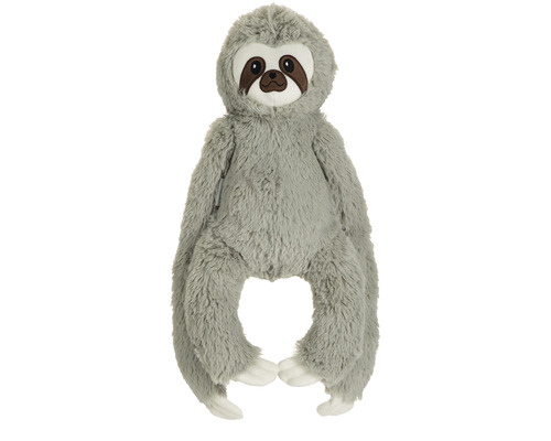 Beeztees Hundespielzeug Faultier Mees grau 40 cm x 20 cm x 9 cm Graues Faultier Kuscheltier