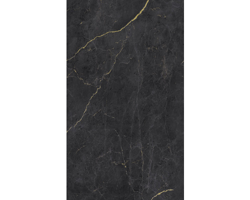 Carreau foncé aspect marbre avec veines dorées