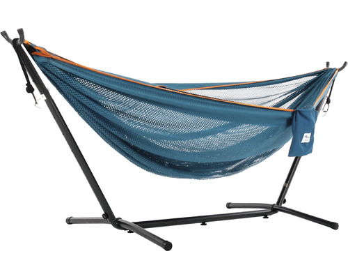 Hamac en filet avec structure en acier pour le jardin ou la terrasse