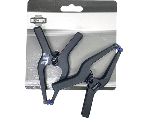 Deux pinces à ressort dans un emballage