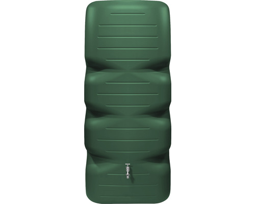 Schmale Regentonne mit Wasserhahn