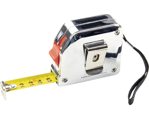 Rollbandmass mit ausgefahrenem gelbem Band