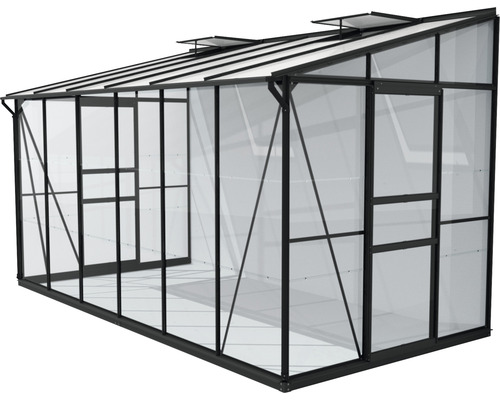 Gewächshaus mit Aluminiumrahmen und Polycarbonatplatten