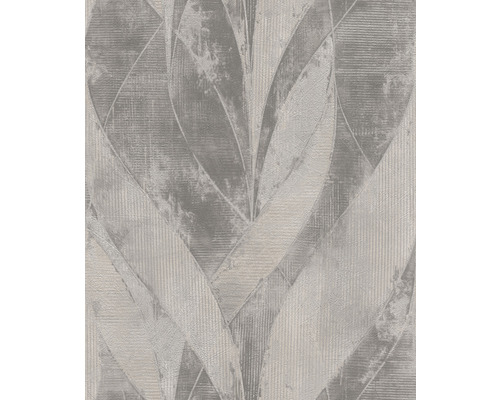 Papier peint intissé 520040 Concrete feuilles gris
