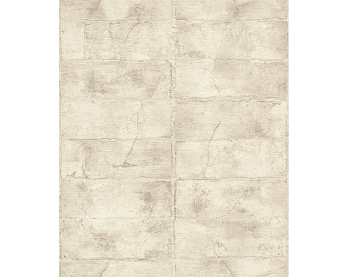 Papier peint intissé 520132 Concrete aspect pierre beige