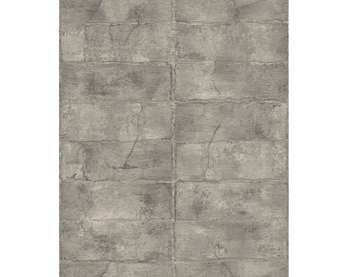 Papier peint intissé 520156 Concrete aspect pierre gris Papier peint aspect pierre