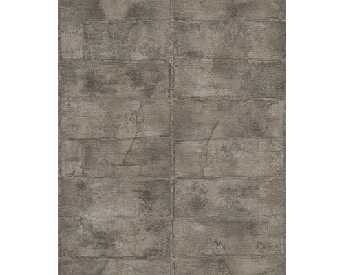 Papier peint intissé 520163 Concrete aspect pierre marron Papier peint aspect maçonnerie