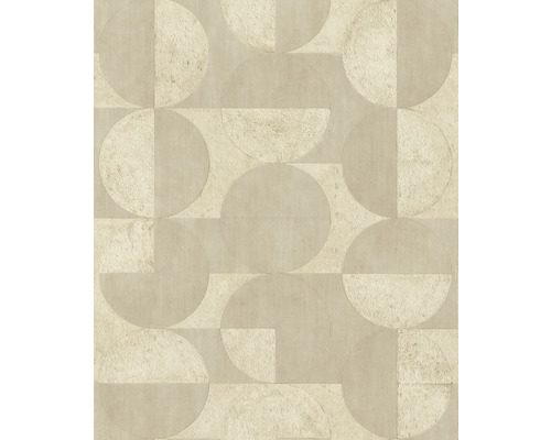 Vliestapete 521337 Concrete kreise beige