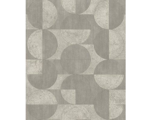 Papier peint intissé 521351 Concrete cercles gris