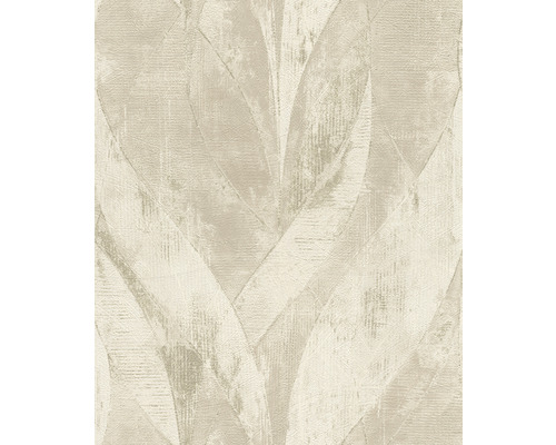 Papier peint intissé 520033 Concrete feuilles beige
